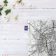 کادوپیچ پارچه‌ ای طرح نقشه شهر رشت