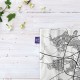 کادوپیچ پارچه‌ ای طرح نقشه شهر همدان