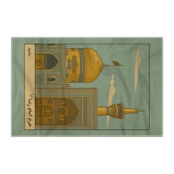 کادوپیچ پارچه‌ ای طرح کارت حرم امام رضا (ع) مشهد