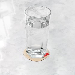 زیر لیوانی طرح چای داغ