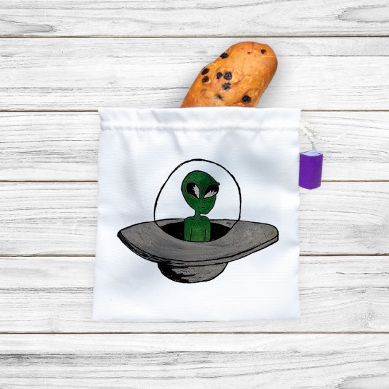 کیسه نان و سبزی آدم فضایی