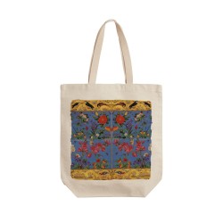 تت بگ متقال طرح گل و مرغ مینیاتوری