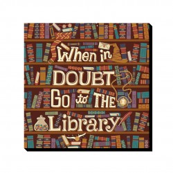 تابلو شاسی طرح کتابخانه هاگوارتز کد cfp1850