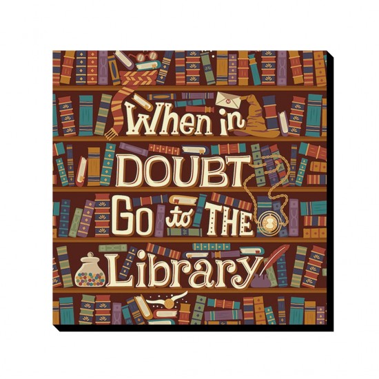 تابلو شاسی طرح کتابخانه هاگوارتز کد cfp1850