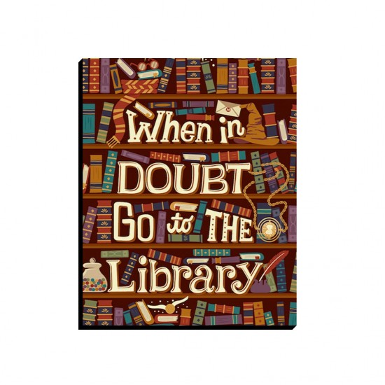 تابلو شاسی طرح کتابخانه هاگوارتز کد cfp1850