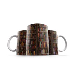 ماگ طرح کتابخونه قدیمی