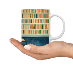 ماگ طرح کتابخون