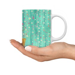 ماگ طرح دخترک کتابخون