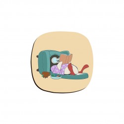 زیرلیوانی پنگوئن کتابخوان