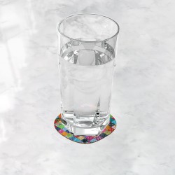 زیر لیوانی طرح پارچه چهل تیکه