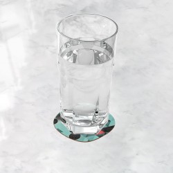 زیر لیوانی طرح سبز انتزاعی