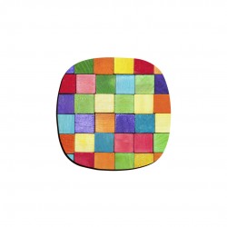 زیر لیوانی طرح چوب های رنگی