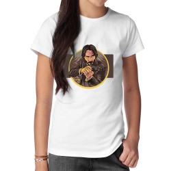 تیشرت طرح جان ویک و اسلحه خشم کد cfp1919