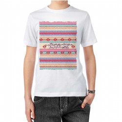 تیشرت طرح شالی از بوسه