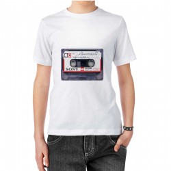 تیشرت طرح نوار خالی کاست