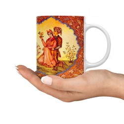 ماگ طرح مینیاتور عاشقانه