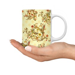 ماگ طرح گل و بوته