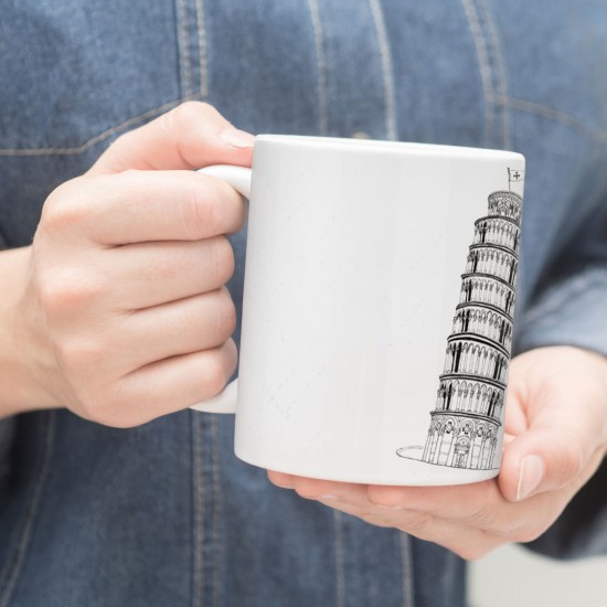 ماگ طرح برج پیزا