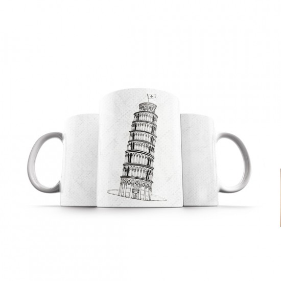 ماگ طرح برج پیزا
