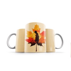 ماگ طرح پسرک پاییزی