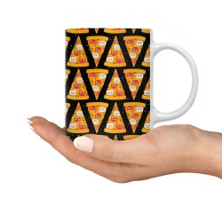 ماگ طرح پیتزای گربه ای