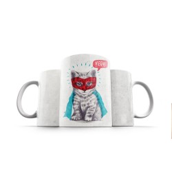 ماگ طرح سوپر گربه