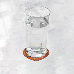 زیر لیوانی طرح مینیاتور عاشقانه