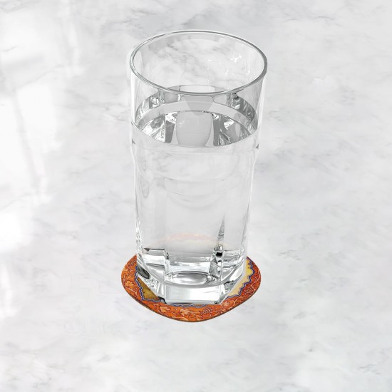 زیر لیوانی طرح مینیاتور عاشقانه