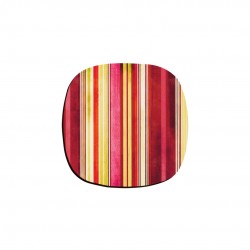 زیر لیوانی طرح خط های زرد و قرمز