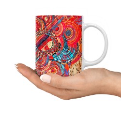 ماگ طرح نارنجی انتزاعی