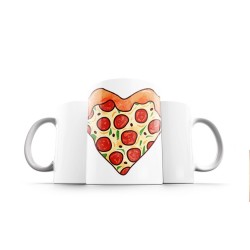 ماگ طرح عشق پیتزایی