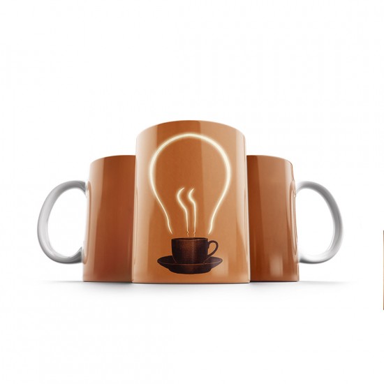 ماگ طرح قهوه روشنم می دارد