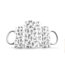 ماگ طرح آدمک ها 