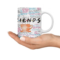 ماگ طرح دست نوشته ی فرندز