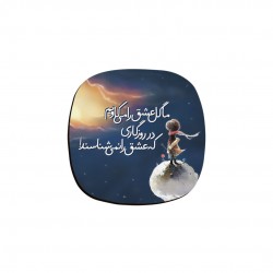 زیر لیوانی طرح گل عشق