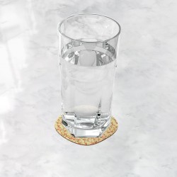 زیر لیوانی طرح پارچه گل دار