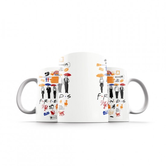 ماگ طرح نمادهای فرندز