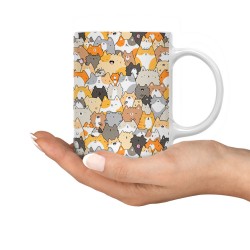 ماگ طرح جمعیت گربه ها