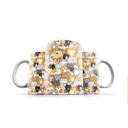 ماگ طرح جمعیت گربه ها