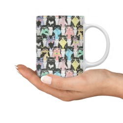 ماگ طرح گربه ها کد cfp1315