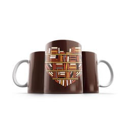 ماگ طرح عشق کتاب