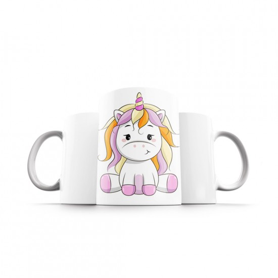 ماگ طرح تک شاخ رنگی