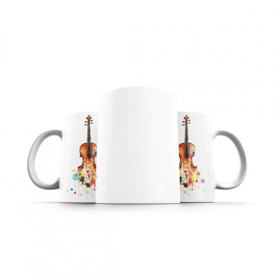 ماگ طرح ویالون رنگی ماگ طرح ویالون رنگی