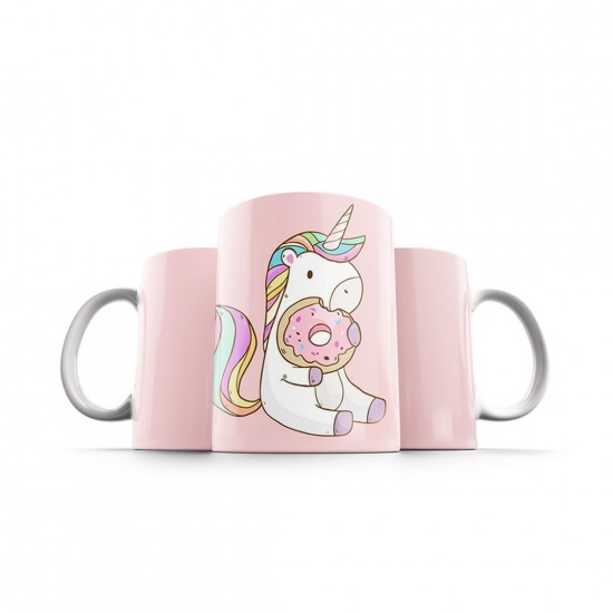 ماگ طرح تک شاخ و دونات