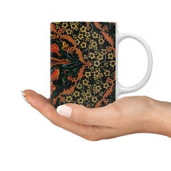 ماگ طرح گل و مرغ