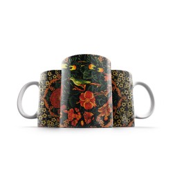 ماگ طرح گل و مرغ