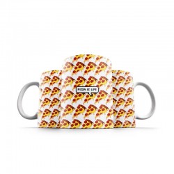 ماگ طرح پیتزا زندگی‌ است